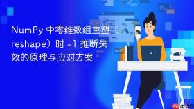 NumPy 中零维数组重塑(reshape)时 -1 推断失效的原理与应对方案