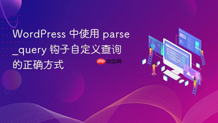WordPress 中使用 parse_query 钩子自定义查询的正确方式