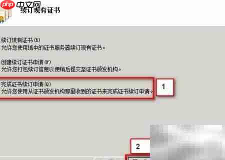 IIS证书续订指南