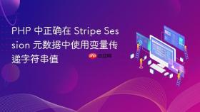 PHP 中正确在 Stripe Session 元数据中使用变量传递字符串值