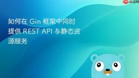 如何在 Gin 框架中同时提供 REST API 与静态资源服务