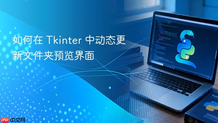 如何在 Tkinter 中动态更新文件夹预览界面