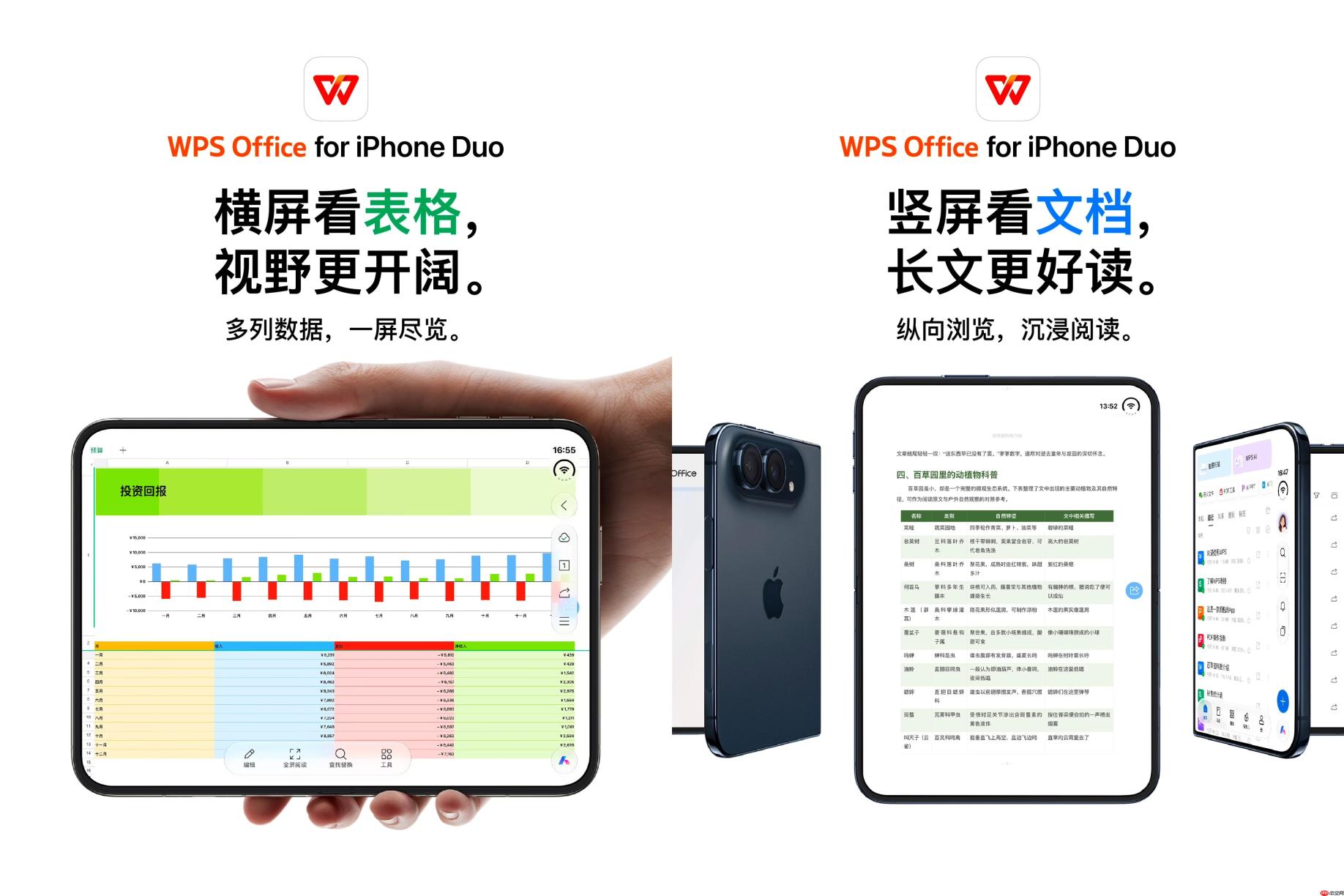 WPS移动版完成iPhone Duo适配：全形态自适应、分屏双开与伴随式AI侧栏上线