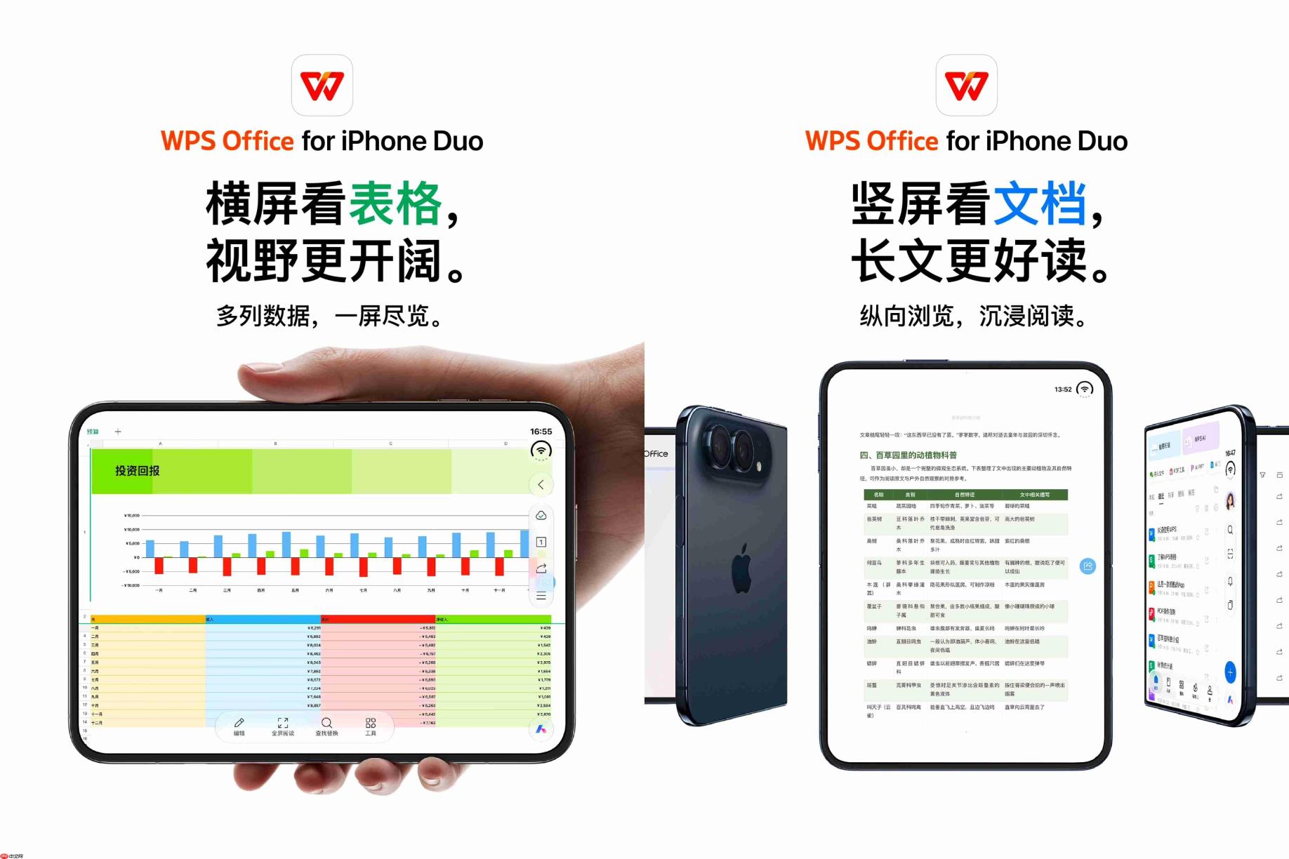 WPS移动版完成iPhone Duo适配:全形态自适应、分屏双开与伴随式AI侧栏上线