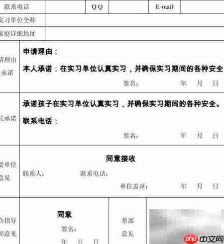 自主实习申请理由简述
