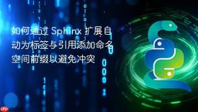 如何通过 Sphinx 扩展自动为标签与引用添加命名空间前缀以避免冲突
