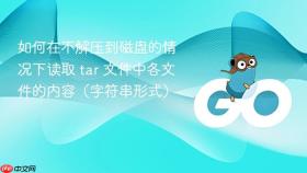 如何在不解压到磁盘的情况下读取 tar 文件中各文件的内容(字符串形式)