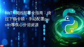 NLTK离线部署全指南:绕过下载卡顿,手动配置punkt等核心分词资源