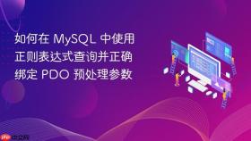如何在 MySQL 中使用正则表达式查询并正确绑定 PDO 预处理参数