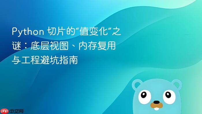 Python 切片的“值变化”之谜:底层视图、内存复用与工程避坑指南