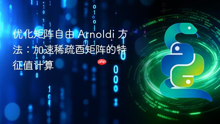 优化矩阵自由 Arnoldi 方法:加速稀疏酉矩阵的特征值计算