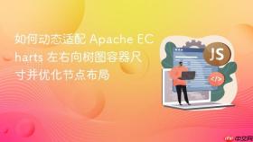 如何动态适配 Apache ECharts 左右向树图容器尺寸并优化节点布局