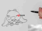 史迪奇与安琪简笔画教程