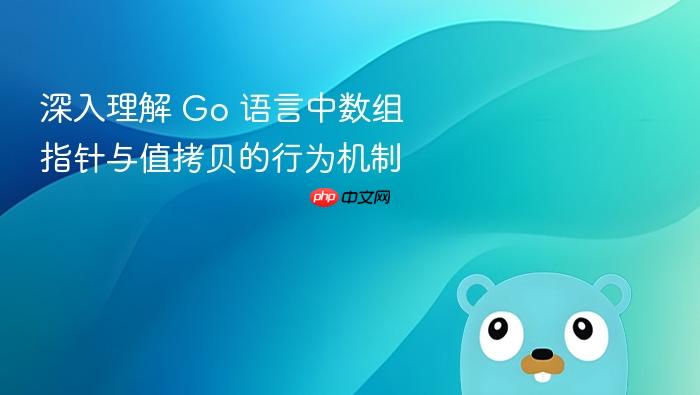 深入理解 Go 语言中数组指针与值拷贝的行为机制