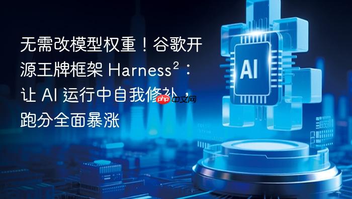 无需改模型权重!谷歌开源王牌框架 harness²:让 ai 运行中自我修补,跑分全面暴涨