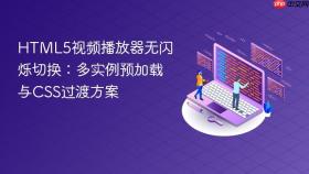 HTML5视频播放器无闪烁切换:多实例预加载与CSS过渡方案