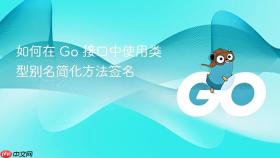 如何在 Go 接口中使用类型别名简化方法签名