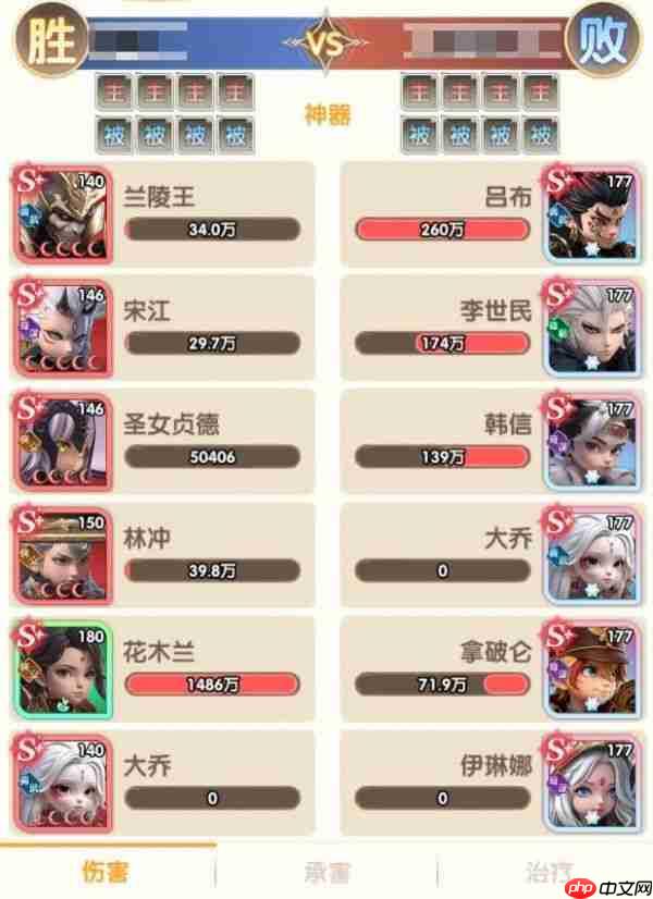 大王请上阵花木兰带什么神器 大王请上阵后期花木兰神器搭配攻略
