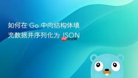 如何在 Go 中向结构体填充数据并序列化为 JSON