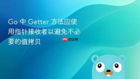 Go 中 Getter 方法应使用指针接收者以避免不必要的值拷贝
