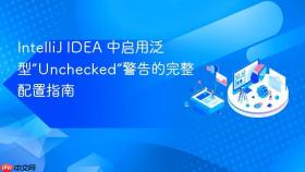 IntelliJ IDEA 中启用泛型“Unchecked”警告的完整配置指南
