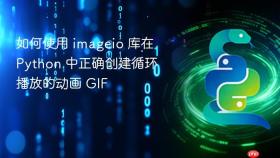 如何使用 imageio 库在 Python 中正确创建循环播放的动画 GIF