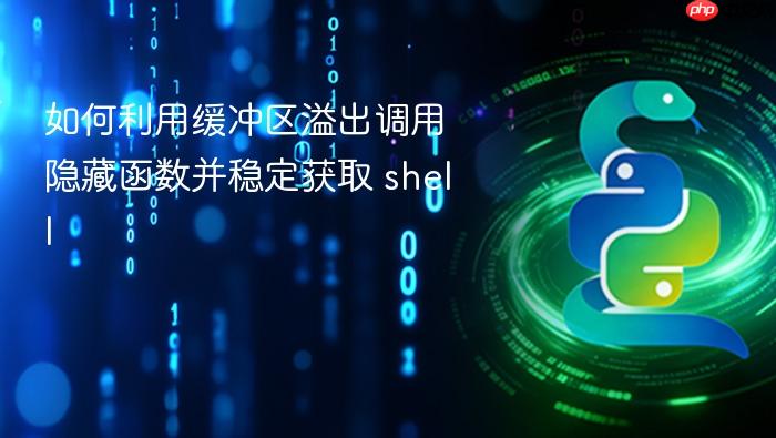 如何利用缓冲区溢出调用隐藏函数并稳定获取 shell
