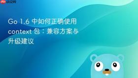 Go 1.6 中如何正确使用 context 包：兼容方案与升级建议
