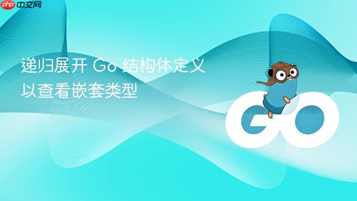 递归展开 Go 结构体定义以查看嵌套类型