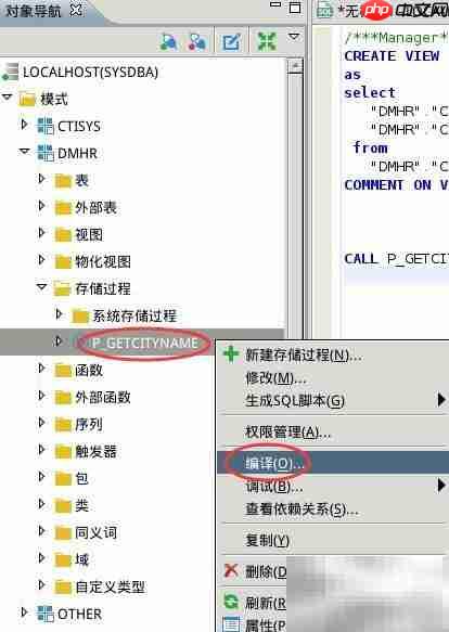 Windows下DM创建存储过程图解
