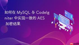 如何在 MySQL 与 CodeIgniter 中实现一致的 AES 加密结果