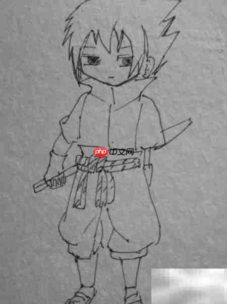 Q版宇智波佐助绘画教程