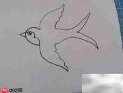 燕子简笔画:轻松学会飞翔姿态
