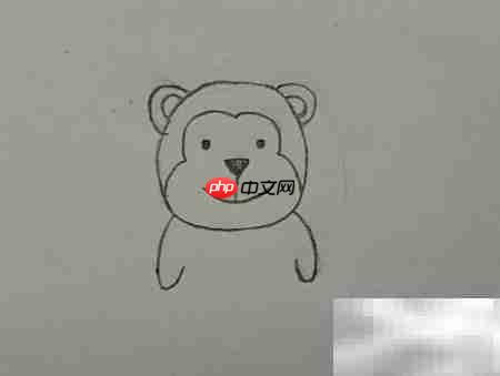 简笔画小猴边框教程
