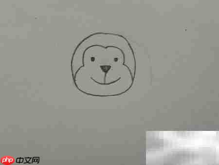 简笔画小猴边框教程