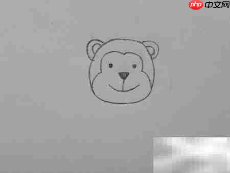 简笔画小猴边框教程