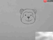 简笔画小猴边框教程
