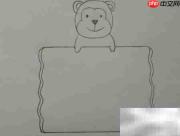 简笔画小猴边框教程
