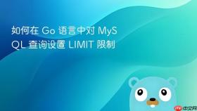 如何在 Go 语言中对 MySQL 查询设置 LIMIT 限制