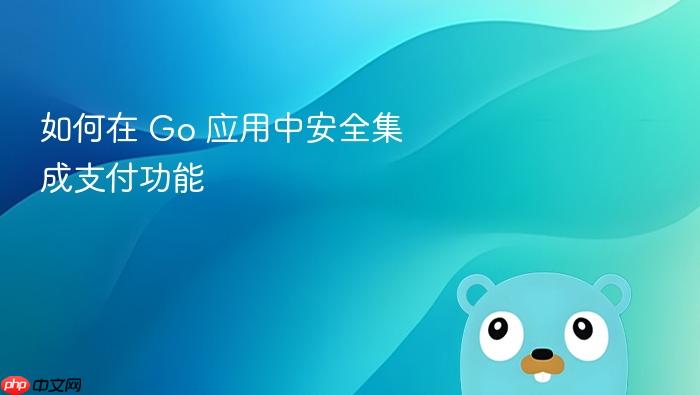 如何在 Go 应用中安全集成支付功能