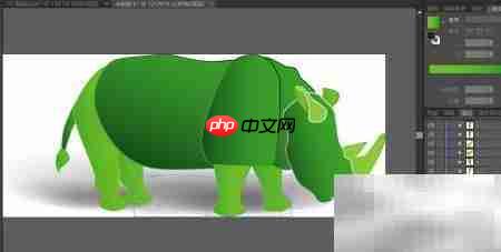 绿犀牛创意图片设计