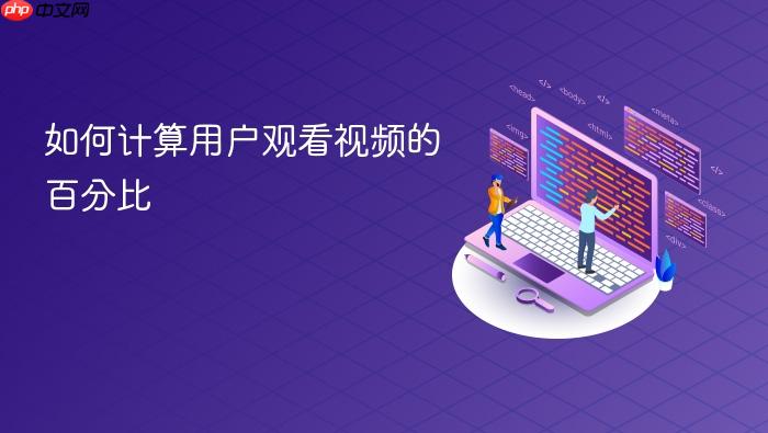 如何计算用户观看视频的百分比