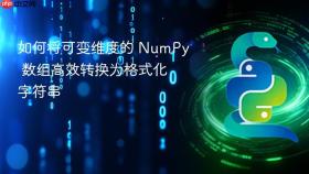 如何将可变维度的 NumPy 数组高效转换为格式化字符串

