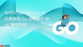 如何在 Gorilla/mux 中正确使用 Go 协程提升 Web 服务性能