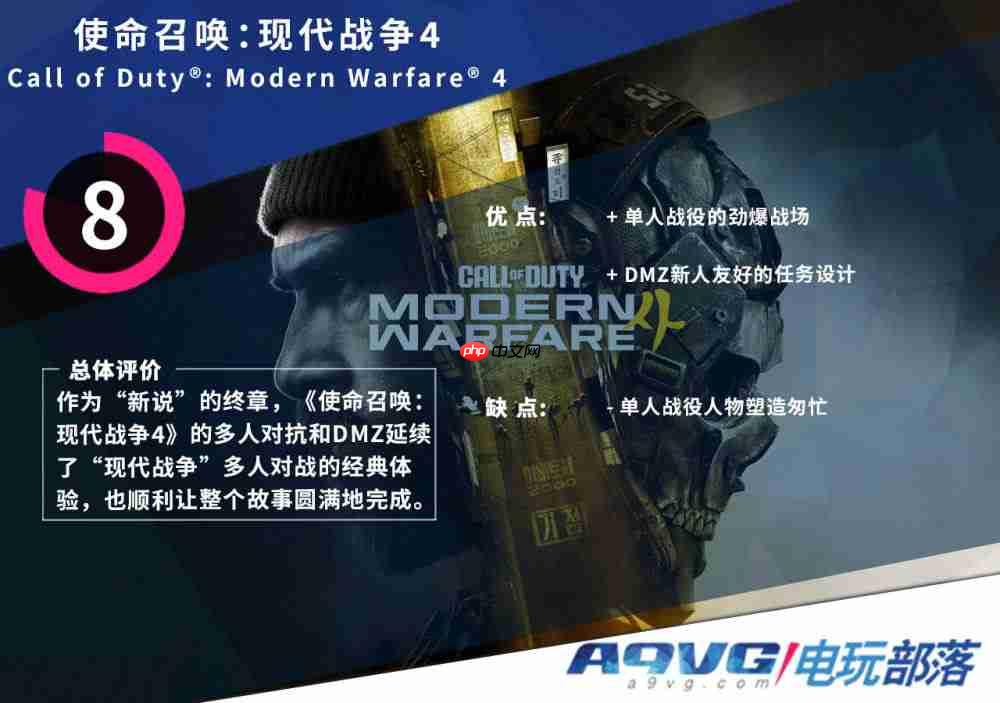《使命召唤:现代战争4》评测:跨“线”之作