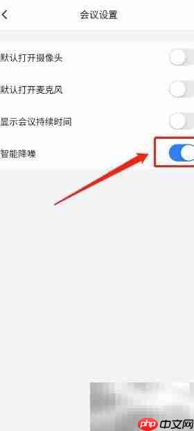 网易会议开启智能降噪方法