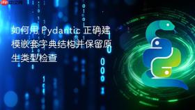 如何用 Pydantic 正确建模嵌套字典结构并保留原生类型检查
