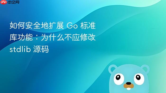 如何安全地扩展 Go 标准库功能:为什么不应修改 stdlib 源码