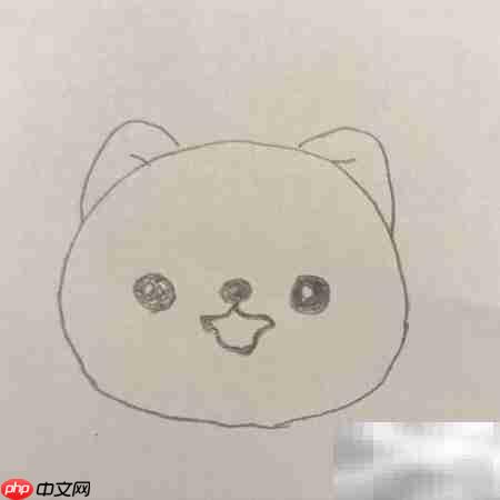 博美狗简笔画教程