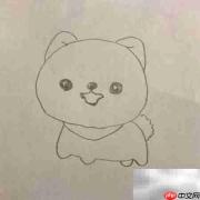 博美狗简笔画教程